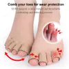 Shoe Parts Accessories 1Pcs Silicone Cover Cut Fabric Toe Separator Spacer Tube Sleeve Cap Valgus Corrector Hammer Protector Finger Foot Care Pedicure 230812