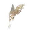 Fleur Butfly Clip Coils Clips Wome Rignestones Perle Hair Claws Girls Elegance Vintage Headress Hair Accessoires