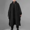 Trench Coats Mends Fashion Men Cloak Hooded Solid Loose 2023 Streetwear Punk Windroproof Chic Hiver Long Cape Poncho Incerun 230812