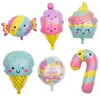 Decoration New candy dessert series cake ice cream cane shape aluminum film balloon children's birthday decoration game