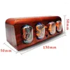 Table Clocks 4-bit Simple Glow Nixie Tube Clock IN12 Bluetooth Control Lamp Alarm True