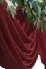 Cortinas puras de 610 metros de casamento arco drape chiffon drapeing cortina de cortina de cortina de festas de suprimentos de suprimentos recepção de penduramento decoração 230812