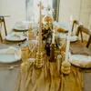 Table Runner Vintage Gold Hand Dyed Table Runner Wedding Table Decor Desert Inspired Wedding Gold Wedding Decor Tablescape Wedding Trend 230811