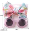 Children's Sunglasses hair fashion men's and women's baby cute anti ultraviolet eye protection toy ink lens band set