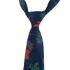 Neckband Linbaiway Business Floral Printed Slygges för män kostymer Neckband Male Business Jacquard Woven Neckwear Ties Cravat 230811