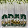 Andra evenemangsfestleveranser 915 cm Giant Letter Balloon Filling Box Birthday Figure Wedding Festival Decor Baby Shower Baloon Mosaic Frame 230812