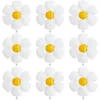 Dekoration 10st mini Daisy Foil Ballongs White Balloon Wedding Globos Kids Födelsedagsdekorationer Baby Shower Photo Props