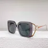 2023 Горячие солнцезащитные очки роскошные дизайнерские женские квадратные металлические очки.