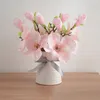 Dekorativa blommor nordiska heminredning konstgjorda tulpaner vardagsrum skrivbord prydnad falska blomma krukväxter mors dag gåva