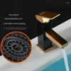 Bathroom Sink Faucets High Black Golden Deck Mounted Faucet Mixer Tap Square Single Handle Basin Cold Water For