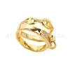 Band Rings Designer Pig Nariz Ring 925 Silver Plated 18K Gold Full Diamond 3 em 1 2-em 1 Fashion Light Luxury BBPK
