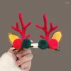 Hair Accessories Christmas Hairpin Headwear Deer Horn Decoration Elk