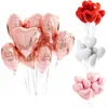 Decorazione 5-100 pz 18 pollici Oro Rosa Amore Cuore Foil Palloncini Palloncino Matrimonio Compleanno Decorazioni Bambini Baloon Per Adulti