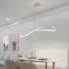 Lampadari impadici minimalisti moderni neri/neri per sala da pranzo decorazione per la casa a impianto AC110V-220V Light Freepurs