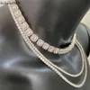 Hip Hop Rock Sugar Moissanite Chain Iced Out Diamond Cuban Necklace Fashion Men Jewelry Solid Sier Cuban Link Chain