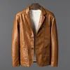Vestes pour hommes veste en cuir mode masculine automne hiver plus velours épaississant le manteau masculin Business Slim Quality Motorcycle 230812