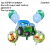 Decoration Construction Foil Balloon Excavator Firetruck Tractor Balloons Boys Gifts Birthday DIY Decorations Kids Toys