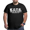 Camisetas masculinas Homens rei das ruas K.O.T.S. Roupas de algodão de camisa do clube de luta Vintage Big Tall Tamanho 4xl 5xl 6xl T-shirt