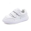 Flat shoes DIMI SpringAutumn Children Shoes Boy Girl Microfiber Leather White School Shoes Soft NonSlip Rubber Casual Kids Sneakers 230811