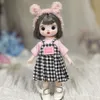 Куклы Sison Benne 112 Bjd Doll Toy Mini Mini Mite Girl Full Set, включая одежду для платья, законченная 230811