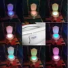 Nattljus smart pir rörelse sensor toalett sätes lampa wc ljus 8 färger vattentät bakgrundsbelysning för toalett hem baddekor belysning hkd230812