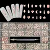 21 griglie, kit di strass per nail art multi -forme kit di strass per chiodi 3d gemme per unghie piatte in cristallo in vetro con penna per trapano a doppia testa per artigianato fai -da -te per unghie