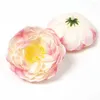 Dekorative Blumen 10pcs Mini Pfingstrose Blumenkopf 6 cm Seiden simuliertes Scrapbooking Wrader Home DIY Imitation Hochzeit