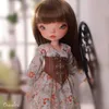 Dolls Design bjd Doll 16 nana mignon jupe de style ferme grande tête jeune fille résine toys mobile joint maquillage 230811