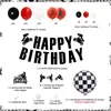 Andere evenementenfeestjes Dirt Bike Birthday Decorations For Boys Red Black Motocross Theme Ballon Arch Kit Motorfiets Happy Banner Cake Toppers 230812