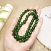 Choker High Grade A Green Jade Beaded Necklace Women Fine Jewelry Accessorie Genuine Chinese Hetian Jades Nephrite Necklaces