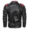 Men's Jackets Leather Jacket Coat Male 6XL Matching Stand Collar Streetwear PU Causal Bike Men Brand Clothing AF9016 230812