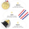 Colecionável 24 PCs Troféus de futebol Medalha Medalha Small Toy Baseball Trophy Award Cerimony Student 230811