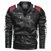 Men's Jackets Leather Jacket Coat Male 6XL Matching Stand Collar Streetwear PU Causal Bike Men Brand Clothing AF9016 230812