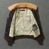 Giacche da uomo G1 Giacca in pelle pilota maschile maschile marrone vintage collare bomber militare di lana sciolta vintage giacca classica di bomber militare al 100% in mezzo alla mucca naturale 230811