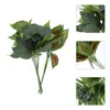 Fleurs décoratives 3 pcs petits arbres artificiels fausses verdures tiges de greffe