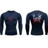 T-shirts voor heren anime berserk compressie t-shirt mannen fitness strakke lange mouw sport t-shirt training jogging shirts gym sportkleding snel droog 230812