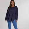 Women's T-Shirt Plus Size Blouse Large Size T-shirts for Fashion Women 4xl Elegant Summer Long Sleeve Oversized Solid Loose Ladies Tops 230811