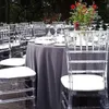 Evento a resina in cristallo acrilico all'ingrosso Cleart Crystal Event Tiffany Chiavari Sedia da pranzo in plastica trasparente per matrimoni e banchetti