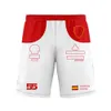 2023 Nuovi pantaloncini da corsa F1 Formula 1 No 16 No 55 Pantaloncini da pilota Pantaloncini da spiaggia traspiranti da uomo estivi Tifosi della squadra Pantaloni corti da uomo