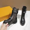 Designer Boot Women Ankle Booties Winter Luis Fashion Boot Martin Leather Platform Letter Woman Vuttonity Gffgh