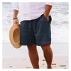 Shorts maschile estate per uffici per uffici sport gunning fitness beach beach elastico pantaloni in pajama cotone in cotone