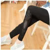 Women's Leggings XS-7XL Leggings For Women Modal Cotton Lace Crochet Leggins Large Size Long Tights Leg Pants Size 7XL 4XL XXXL XXL 6XL 5XL 230811