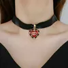 Strands, Strings designer Xiaoxiang Liu Wen same 2021 new xiaoxiangfeng pomegranate red heart love peach neck chain necklace choker female TYIR 17S8