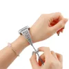 Luksusowy damski pasek diamentowy do Apple Watch Ultra Band 8 49 mm 44 mm 40 mm 41 mm 45 mm mody metalowa bransoletka iwatch 38 42 mm 7 6 SE Pasek