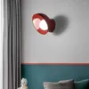 Wall Lamps Modern Art Indoor LED Lights Bedroom Bedside Lamp White Black Red Light For Living Room Stair Entrance El AC220V