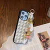 Bellissime custodie per telefoni iPhone 15 14 13 Pro Max Luxury LU PU Cover posteriore mobile in pelle Fundas Marrone Piccolo fiore 12 11 X Xs 8 7 Custodia con scatola Uomo Donna Migliore qualità