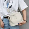 イブニングバッグ柔らかい本物の革のクロスボディデザイナー女性カジュアルメッセンジャーショルダーバッグレディース小さなハンドバッグ財布女性ボルサ