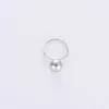 Designer Rovski luxury top jewelry accessories High quality version of silver gray white Shijia pearl ring S925 sterling silver ins style open ring for women