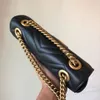 High quality Chain cross body bag Luxury Designer Women's Fashion Shoulder Bag Ophidia Totes Love sealed fashion Marmont leather purse Shopping bag