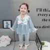 Clothing Sets Children Pajamas Set Kids Baby Girl Big Bow Casual Clothing Costume Short Sleeve Children Sleepwear Pajamas Sets